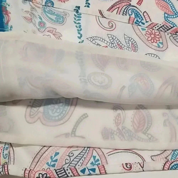 {LOFT} Paisley Print Polyester Shift Dress - Picture 8 of 10